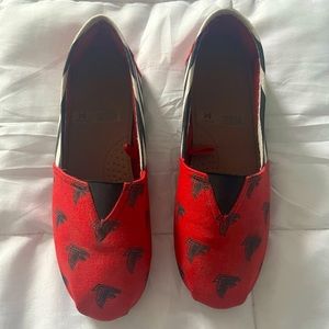 Atlanta falcons women’s flats size medium. Worn once